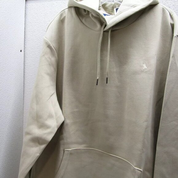 NEW RALPH LAUREN Mens Ombre Cotton Blend Smooth Hoodie Beige Size XXL - Picture 6 of 11